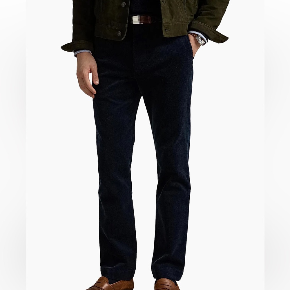 Polo by Ralph Lauren Men's Black Corduroy 5 Picket Pants